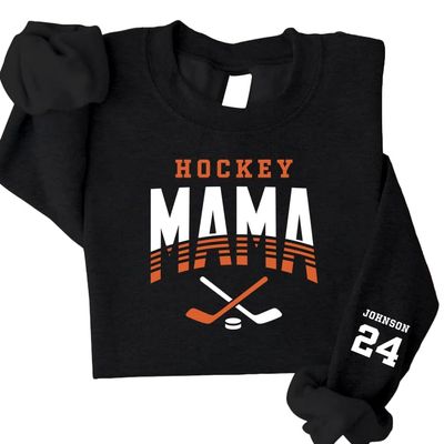 Personalized Hockey mom Sweatshirt, Hockey mom Shirts for Women, Hockey Shirts, Hockey Shirts, Hockey mom Shirt, Hockey mom Shirts for Women A3