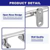 uxcell Boat Cleat Open Base 8 Inch, 4 Pcs 316 Stainless Boat Steel Dock Cleat, Mooring Accessories, Include Installation Screws view 3