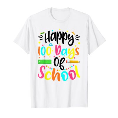 100th Day of School Teachers Kids Girls Child Happy 100 Days T-Shirt