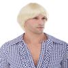 60s Mod Beatles Color BLONDE - Sepia Costume Wigs Sixties Sonny Bono Paul Ringo George John Straight Men's Hippie Beatnik Fancy Dress Halloween Theater Peluca view 1