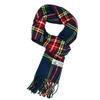 Glory Max Scottish Stewart Tartan Plaid Luxurious Winter Scarf Soft Cashmere Feel 72"x12" (Navy Stewart Tartan) view 1