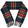 Glory Max Scottish Stewart Tartan Plaid Luxurious Winter Scarf Soft Cashmere Feel 72"x12" (Navy Stewart Tartan) view 3