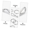 Sosoport 6pcs Stainless Steel Keyring Hooks Keychains Clip Carabiner Buckle Ring for Backpack DIY Accessories view 2