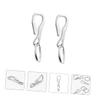 Sosoport 6pcs Stainless Steel Keyring Hooks Keychains Clip Carabiner Buckle Ring for Backpack DIY Accessories view 3