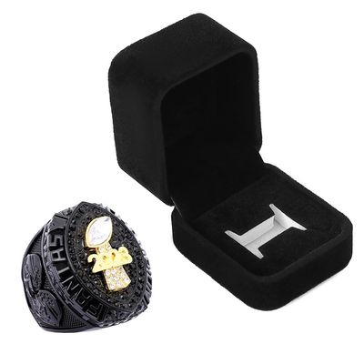 2023 Fantasy Football Championship Trophy Ring Award Prize Sport MVP Winner FFL League Champion Ring (size 11 with free box, Black Stones)