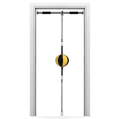 Double-End Punching Bags Wall Mount Boxing Bag Kit, Inflatable Reflex Bag, Speed Bag Hanging Boxing Equipment for Home Gym 32in Adjustable Cords, Stress Relief Exercise Equipment Boxing Striking (Col