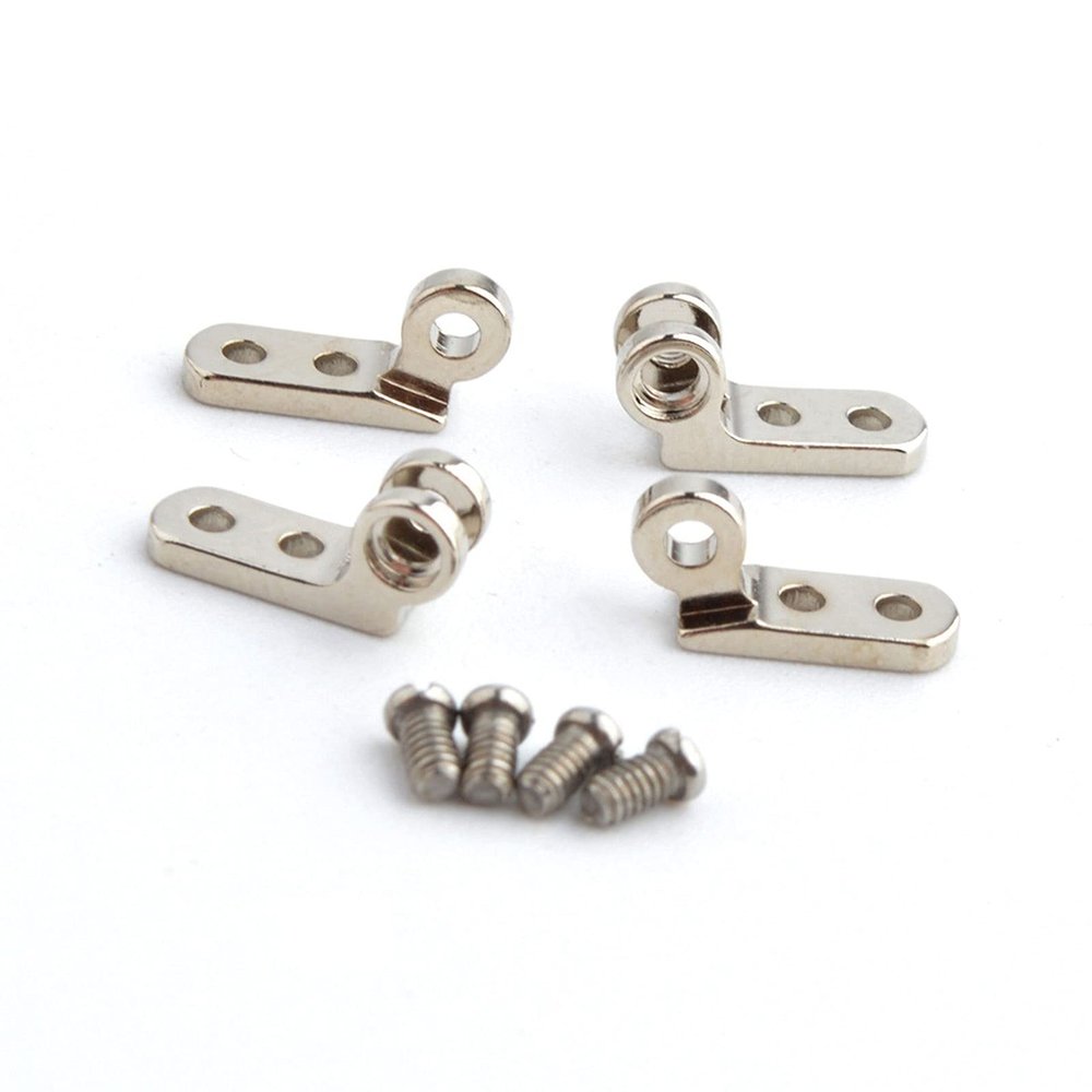 SBTRKT 10 Sets of 3mm Wide Glasses Hinges, Suitable for Traveler Plastic Frames, Hinges for Glasses Repair, Universal Hinges for Round Glasses