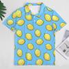 Lemon Blue Women's Short Sleeve Polo Shirts Casual Collared T-Shirts Golf Shirts Sport Blouses Tops S view 4