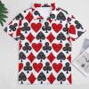 Playing Card Poker Women's Short Sleeve Polo Shirts Casual Collared T-Shirts Golf Shirts Sport Blouses Tops XL view 4