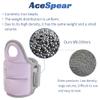 AceSpear Wrist Weights with Thumb Loops Lock for Men Women 1lb*2 2lbs*2 3lbs*2 Ankle Weights Weighted Gloves for Running Strength Training Walking Exercises (Purple, 3 lbs x 2) view 3