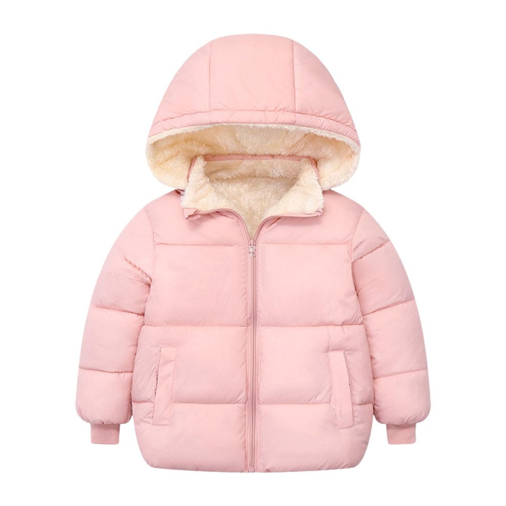 1 to 6 Years Children Fashion Coat Kids Baby Warm Girls Boys Cartoon Winter Warm Fleece Jackets (Hot Pink, 18-24 Months)