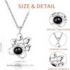 hadantto Custom Photo Necklace - Personalized Projection Necklace with Photo Inside - Love Memorial Gifts for Her - Unique Birthday Gift Idea for Wife or Girlfriend (Style2-Silver) view 2