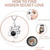 hadantto Custom Photo Necklace - Personalized Projection Necklace with Photo Inside - Love Memorial Gifts for Her - Unique Birthday Gift Idea for Wife or Girlfriend (Style2-Silver) view 3