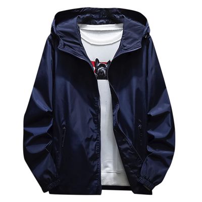 Men'S Jacket, Rain Windbreaker Lightweight Pullover For Hiking Golf Running Mens Jacket Men Travel Waterproof Black Bomber Jacket Fashion Large Security Jackets Coats (XXL, Dark Blue)
