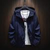 Men'S Jacket, Rain Windbreaker Lightweight Pullover For Hiking Golf Running Mens Jacket Men Travel Waterproof Black Bomber Jacket Fashion Large Security Jackets Coats (XXL, Dark Blue) view 2