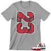 T Shirt to Match Artwork Inspired by Colors from Jordans Black Red White 1 2 3 4 5 6 7 8 9 10 11 12 13 Men's Graphic Tee view 1