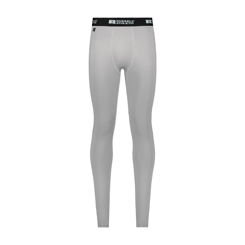 Russell Athletic Compression Full Length Tight Grid Iron Silver S
