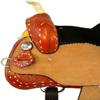 Western Horse Pleasure Saddle - Genuine Leather 10" 11" 12" 13" 14" 15" 16" 17" 18" with Matching Tack Set Headstall Breast Collar Reins (Style 11, 12" Seat) view 3