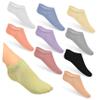 CHILDWEET 12pairs Women Low Cut Cotton Socks Sweat Breathable Seamless Design for Running Cushioned Heel to Prevent Slipping view 1