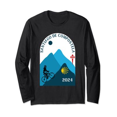 Camino de Santiago de Compostela by Bike Woman 2024 Long Sleeve T-Shirt