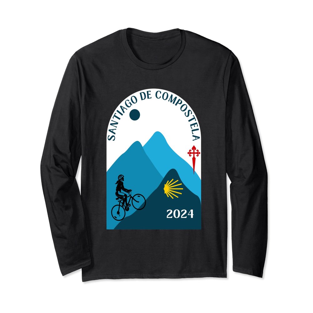 Camino de Santiago de Compostela by Bike Woman 2024 Long Sleeve T-Shirt