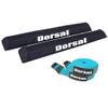 DORSAL Aero Roof Rack Pads with 15 ft Surf Straps - Pack of 4 for Car Surfboard Kayak SUP Long Polyester 20" Inch Blue view 1