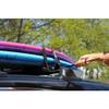 DORSAL Aero Roof Rack Pads with 15 ft Surf Straps - Pack of 4 for Car Surfboard Kayak SUP Long Polyester 20" Inch Blue view 3
