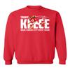 superhotapparel Football Star Made Kansas City Great Again Kelce Unisex Crewneck Sweatshirt (Red, Large) view 1