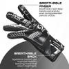 SPORIA Youth Goalie Gloves (Black, 6) view 3