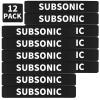 12 Pack Miaozhun Subsonic Magazine Marking Bands Subsonic Ammunition Caliber Identification (Black-White) view 1