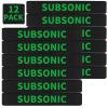 12 Pack Miaozhun Subsonic Magazine Marking Bands Subsonic Ammunition Caliber Identification (Black-Green) view 1