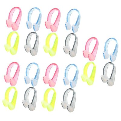 Sosoport 20pcs Silicone Nose Clip for Swimming Comfortable Snorkeling Goggles for Adults