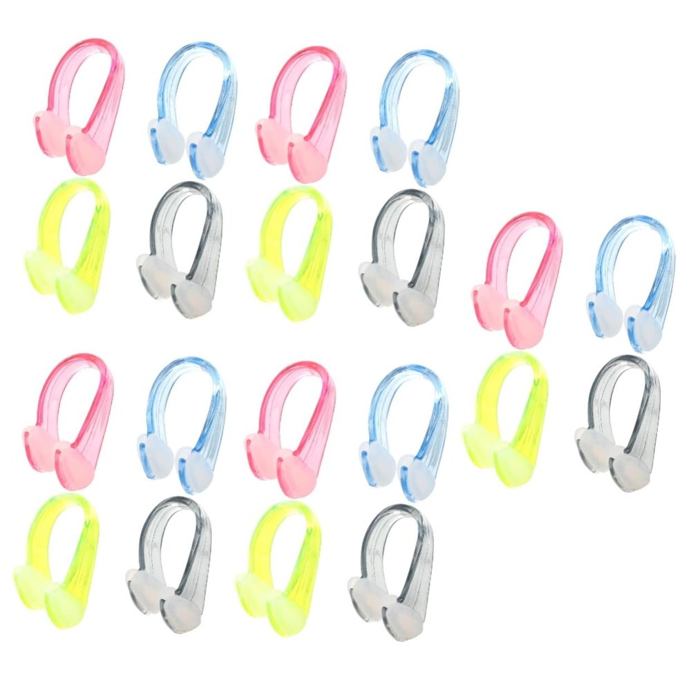 Sosoport 20pcs Silicone Nose Clip for Swimming Comfortable Snorkeling Goggles for Adults