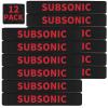 12 Pack Miaozhun Subsonic Magazine Marking Bands Subsonic Ammunition Caliber Identification (Black-Red) view 1