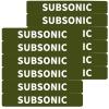 12 Pack Miaozhun Subsonic Magazine Marking Bands Holster Pouch Subsonic Ammunition Caliber Identification (Army Green-White) view 1