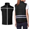 TopTie Volunteer Supermarket Uniform Safety Vest Activity Event Vest with Reflective Stripes-Black-3XL view 1