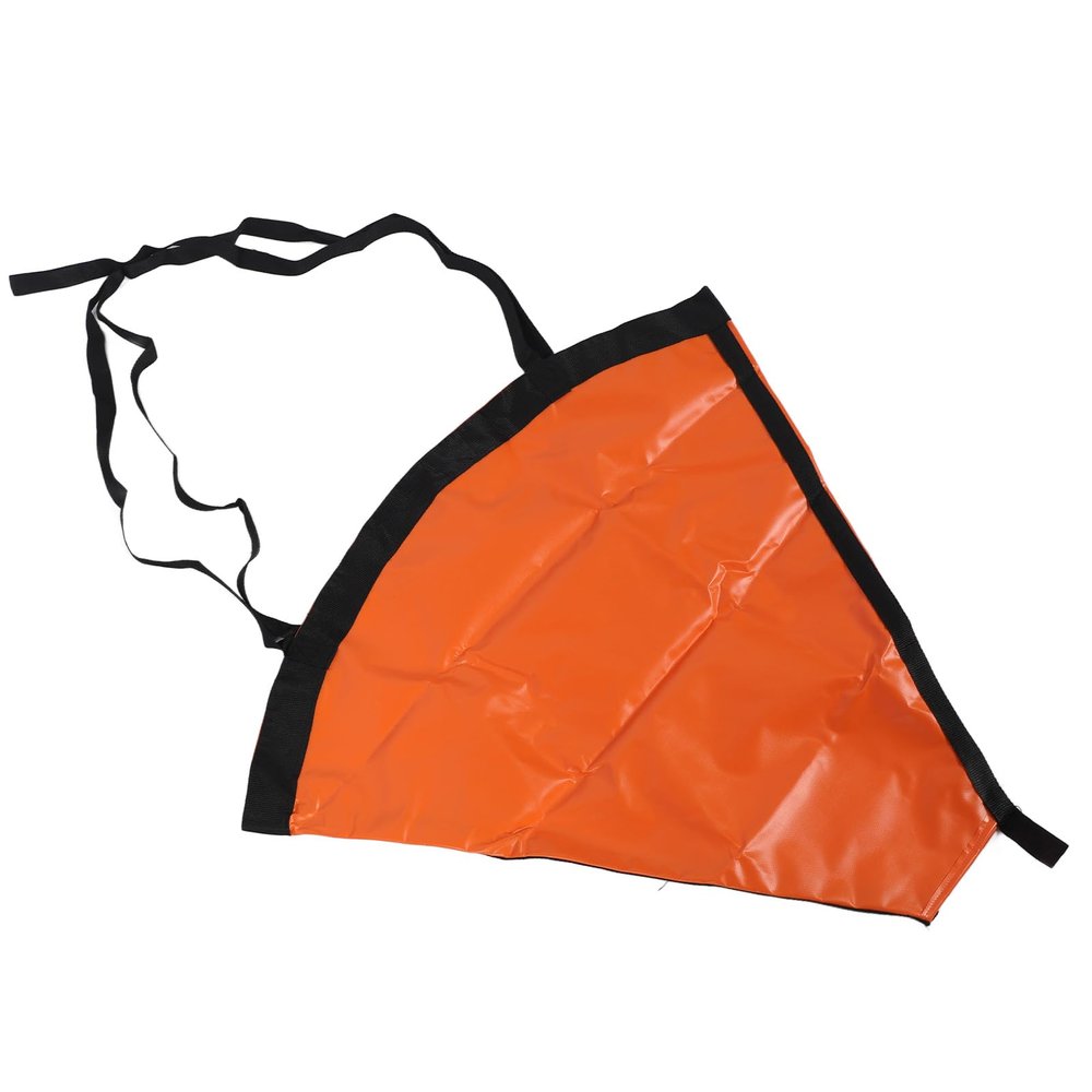 Fishing Sea Anchor, High Visibility Portable Orange Windproof Drift Sock for Marine Boats (32 Inch Fits 1620ft Boats)