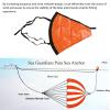 Fishing Sea Anchor, High Visibility Portable Orange Windproof Drift Sock for Marine Boats (32 Inch Fits 1620ft Boats) view 3