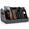 LULACOOL Gun Rack For Pistol, Soft Foam Pistol Holder for Gun Safe, Cabinet, Storage, Handgun Stand Organizer Accessories with 6 Gun Slots.Handgun Rack Stand Display Holder view 1