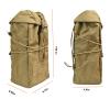 Tactical Molle Large Capacity Dump Pouch Drawstring Magazine Utility Recycling Bag Belt Waist Bag (tan) view 2