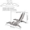 ARTBE Floor Stand. Road Floor Holder, Freestanding Adjustable Wooden Bicycle Rack for Single Parking, Organization for 700C Road Bikes, 16-24inch Folding Bikes, 26/27.5/29-inch Mountain view 3