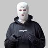 Ski Mask Cunt Smile Face Embroidered Three Hole Balaclava (Neon Pink) view 2