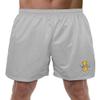 University of Idaho Primary Mark Men's Adult Athletic Gym Shorts 7" Inseam, Silver, 2X-Large view 1