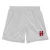 Campus Lab University of Hartford Primary Mark Men's Adult Athletic Gym Shorts 7" Inseam, Silver, Small view 3