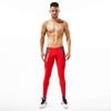 BreakEgg Men's CompressionLeggings Mens Sports Workout Running Tights Pants Cool Dry Active Yoga Leggings Pants (Medium,TW-8601-Red) view 1