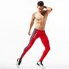BreakEgg Men's CompressionLeggings Mens Sports Workout Running Tights Pants Cool Dry Active Yoga Leggings Pants (Medium,TW-8601-Red) view 2