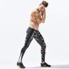 BreakEgg Men's CompressionLeggings Mens Sports Workout Running Tights Pants Cool Dry Active Yoga Leggings Pants (Large,TW-8601-Army Green&Camouflage) view 3