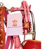 Designer Dual Tone Horse Driving Leather Harness for Single Horse cart with Stainless Steel Hardware (Full, Pink) view 2