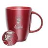 Rico Industries NCAA New Mexico State Aggies Sunburst Maroon 18oz Laser Engraved Ceramic Lustre Mug view 1