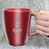 Rico Industries NCAA New Mexico State Aggies Sunburst Maroon 18oz Laser Engraved Ceramic Lustre Mug view 3